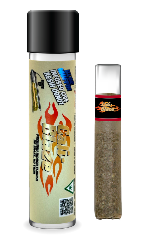 Photograph of product: Blue Muffin Live Resin infused Donut | 1.2g | Cali blaze