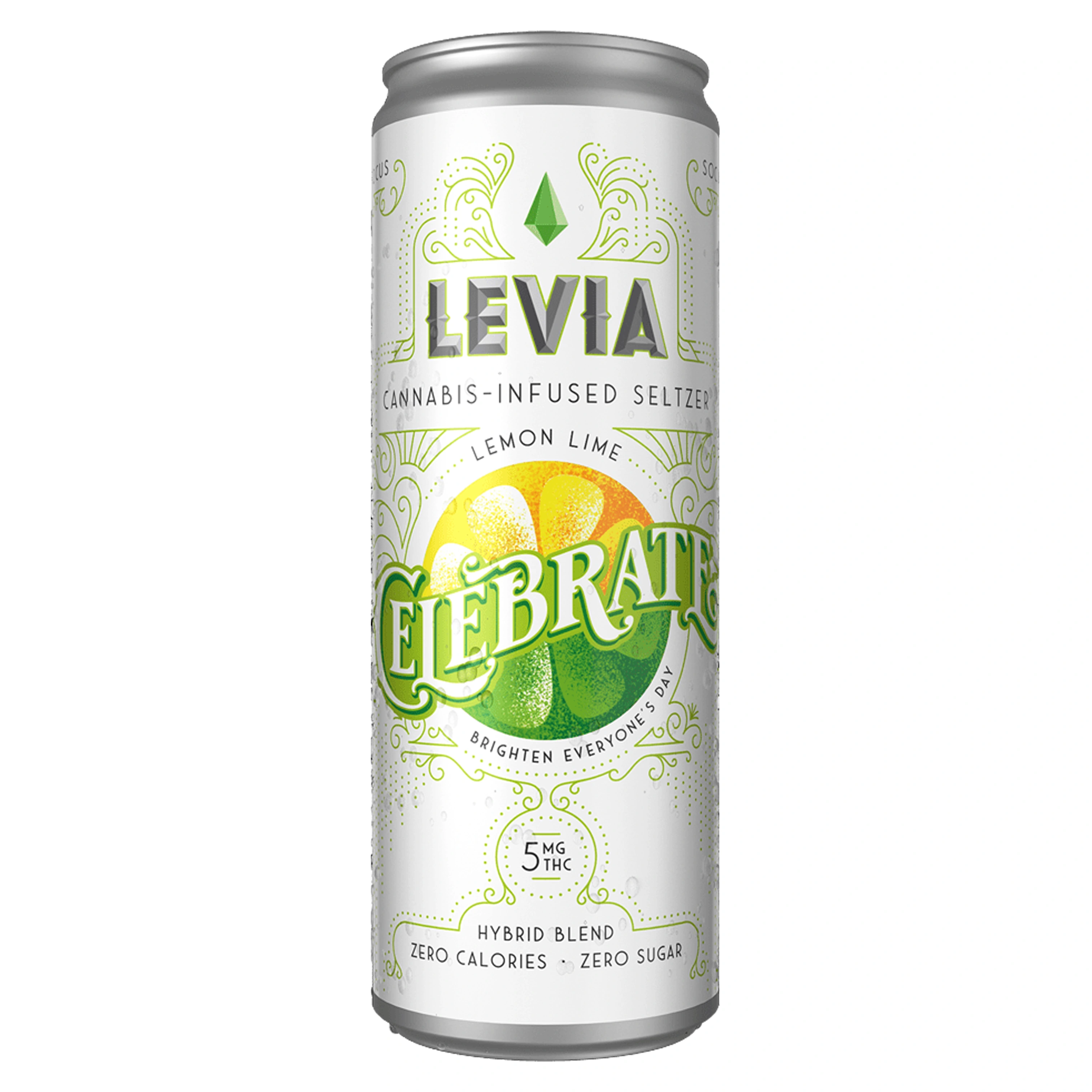 Photograph of product: Celebrate Lemon Lime Seltzer | 5mg/12oz
