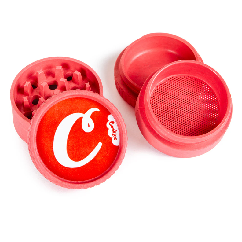 Photograph of product: Cookies x Santa Cruz Shredder | 4-Piece Hemp Grinder | Red