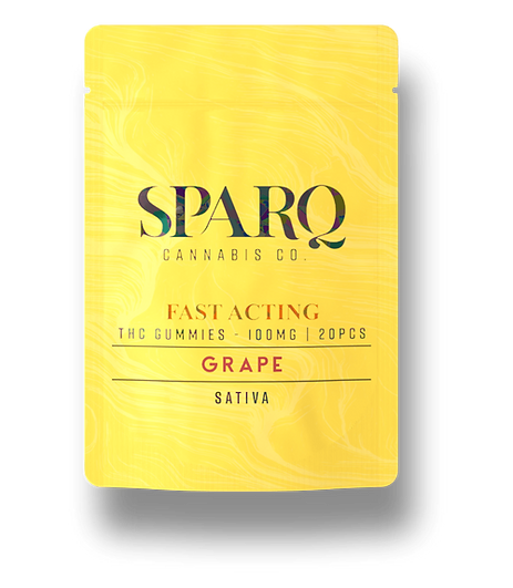 Photograph of product: Fast Acting Gummies | Grape | 100mg