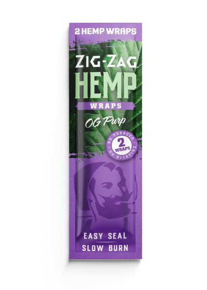 Photograph of product: Zig Zag Hemp Wraps | OG Purp | 2pc | 25pk Display
