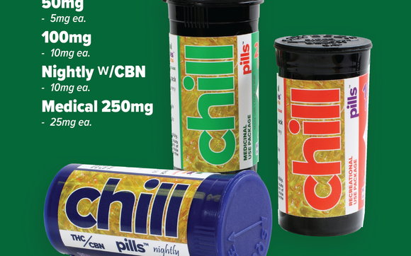 Photograph of Product: Chill Pills (10mg/100mg)