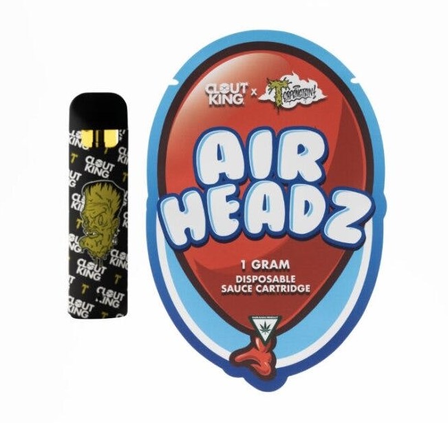 Photograph of product: AU Clout King: Airheadz 3.0 (I-H) Live au chocolat Rosin Disposable