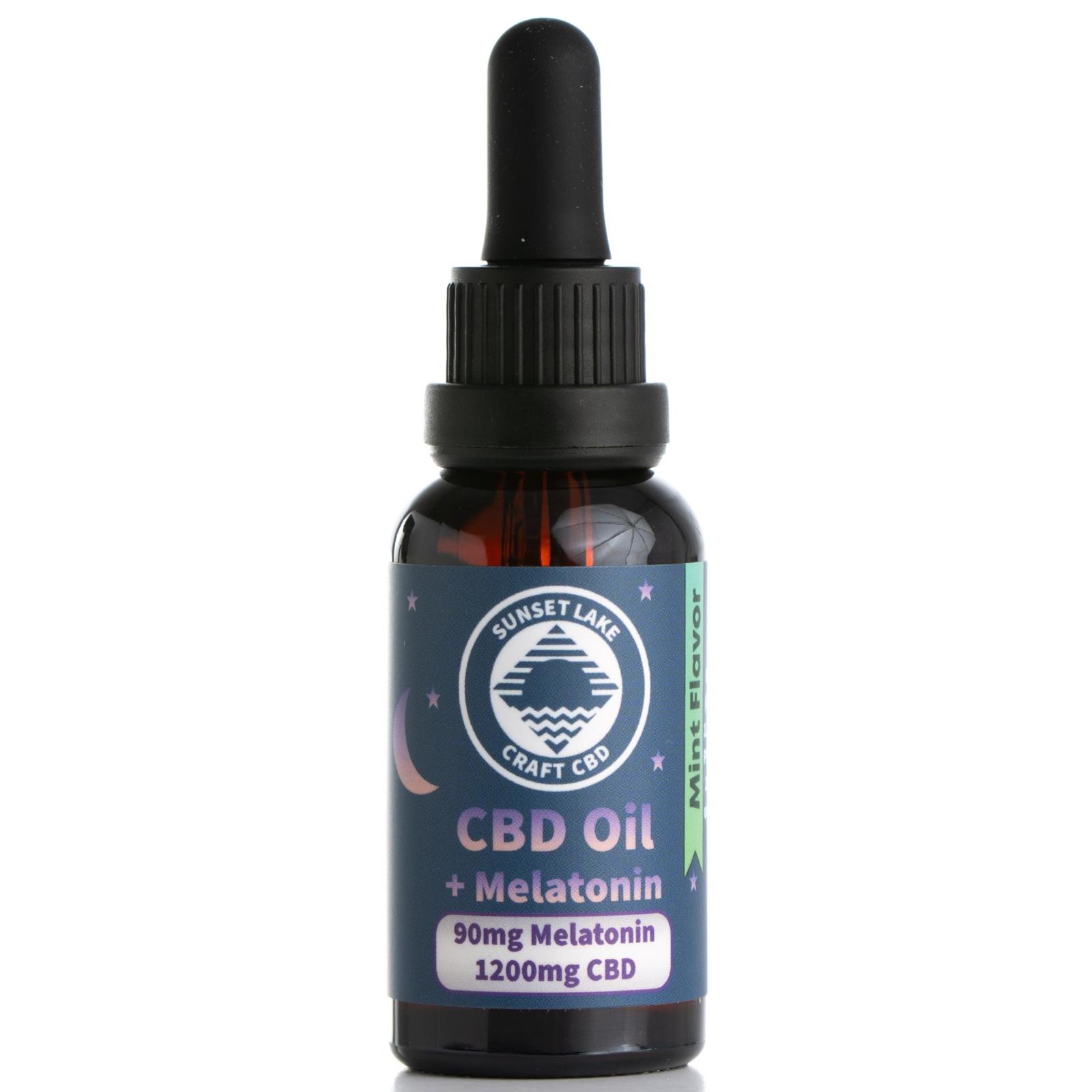 Photograph of product: SL CBD | 1200mg Mint Full Spectrum Tincture with Melatonin