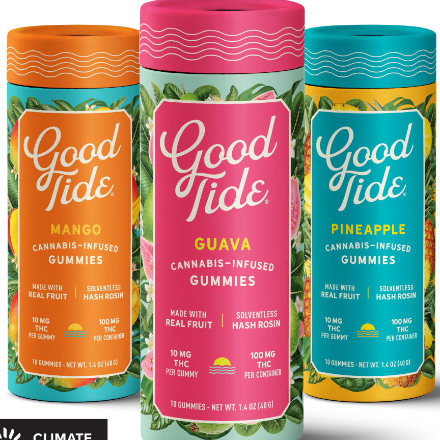Photograph of product: Guava (H) - 100mg Rosin Gummies - Good Tide