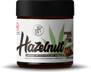 Photograph of product: R. Mystery Baking Co. 100mg Oui'd Spread - Hazelnut - 