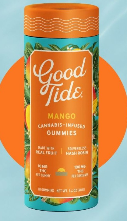 Photograph of product: Good Tide - Mango Gummies - 100mg