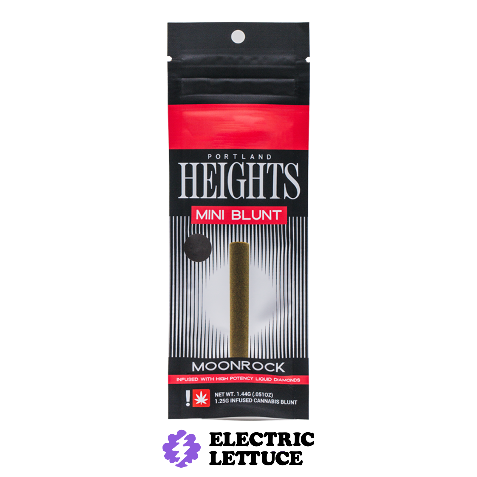 Photograph of product: Portland Heights Tropicanna Ice Moonrock Infused Mini Blunt 1.25g