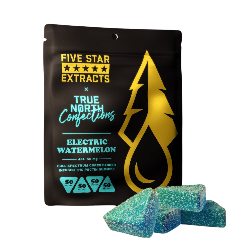 Photograph of product: Five Star Extracts | Electric Watermelon Full Spectrum Gummies | 200mg