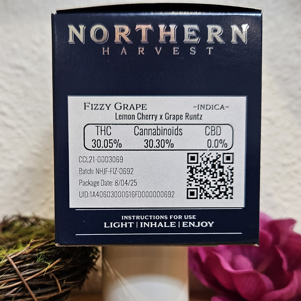 Photograph of product: Northern Harvest Fizzy Grape, 3.5g