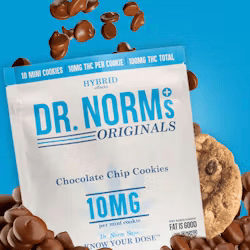 Photograph of product: Chocolate Chip Cookies Hybrid 10pk 100mg - Dr. Norms