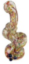 Photograph of product: Worked Beaded Mini Bubbler Pipe - 4.75"