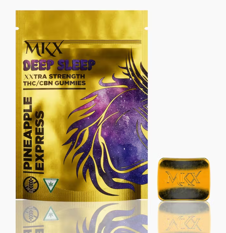 Photograph of product: MKX - Gummies - 200mg - 4:1 TH-oui/CBN - Pineapple Express (Sleep)