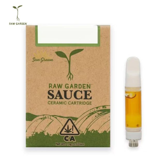 Photograph of product: Raw Garden Sauce Cart - Lemon Sour Diesel - Sauce Cartridge - 1g - Sauce Cart 1g