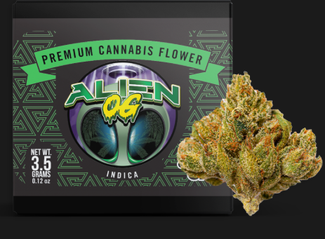 Photograph of product: The Cure Company | Alien OG | Flower - 3.5g