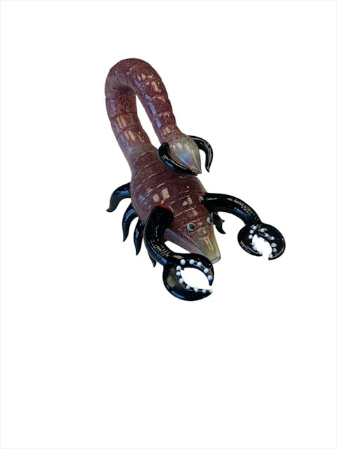 Photograph of product: Scorpion Creature Pipe – All Glass Novelty Piece - 