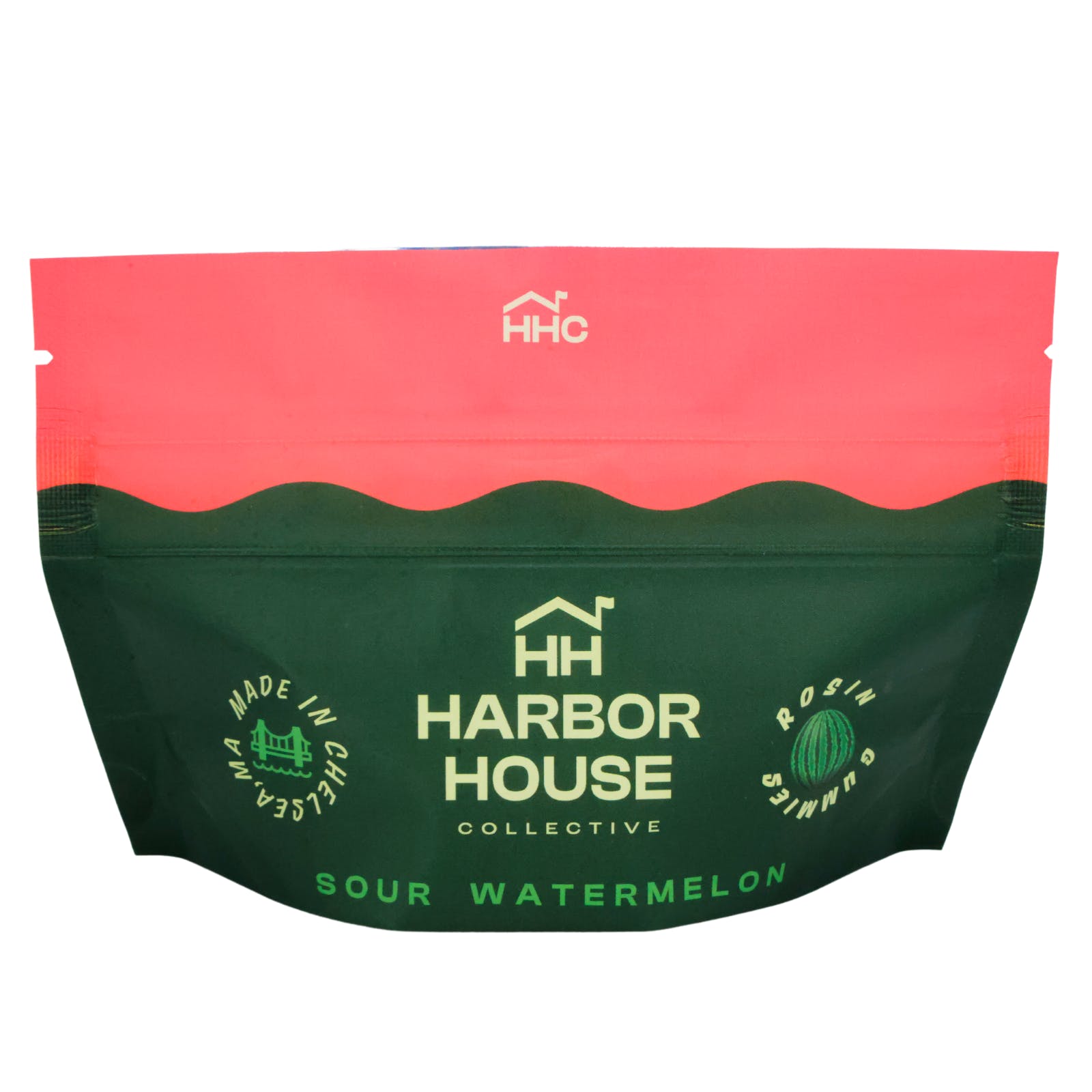 Photograph of product: Sour Watermelon Rosin Gummies - 100mg - Harbor House
