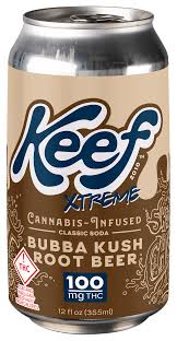 Photograph of product: Keef Cola | XTREME | Bubba Kush Root Beer 100mg