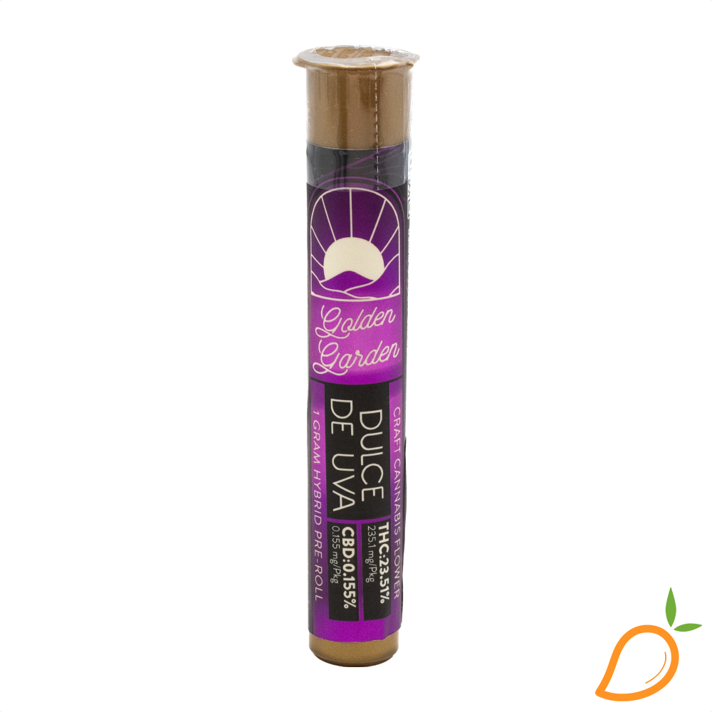 Photograph of product: 1g Dulce De Uva Preroll Golden Garden