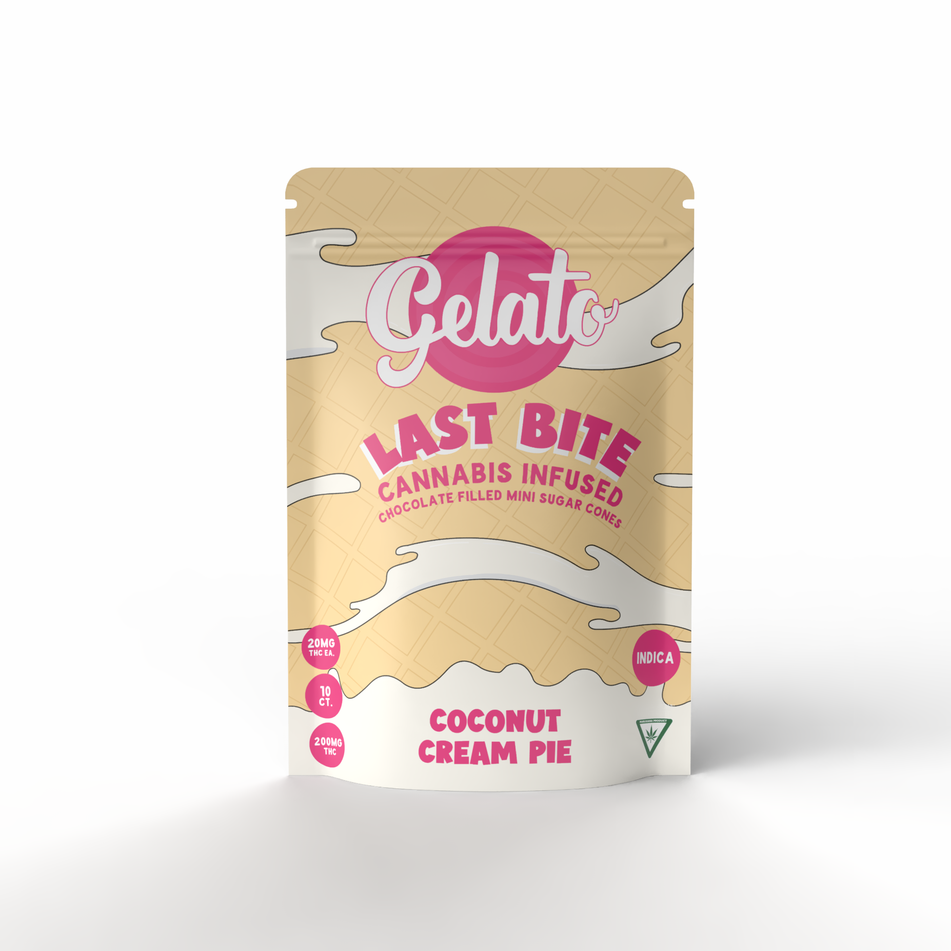 Photograph of product: Last Bite Conconut Cream Pie Filled Cones 10ct. Adult Use