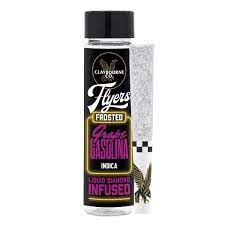 Photograph of product: D. Claybourne Flyers 2 x .5g Frosted Diamond Infused Pre Rolls - Grape Gasolina - 