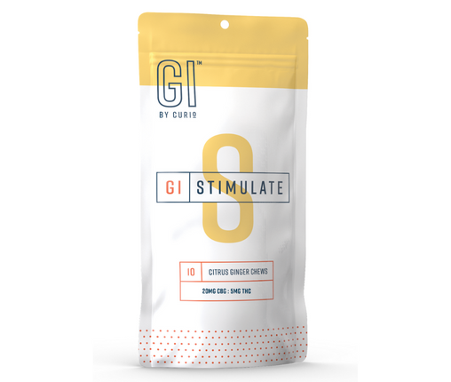 Photograph of Product: GI Stimulate Citrus Ginger 20:5 (CBG:THC) Chews - 50mg