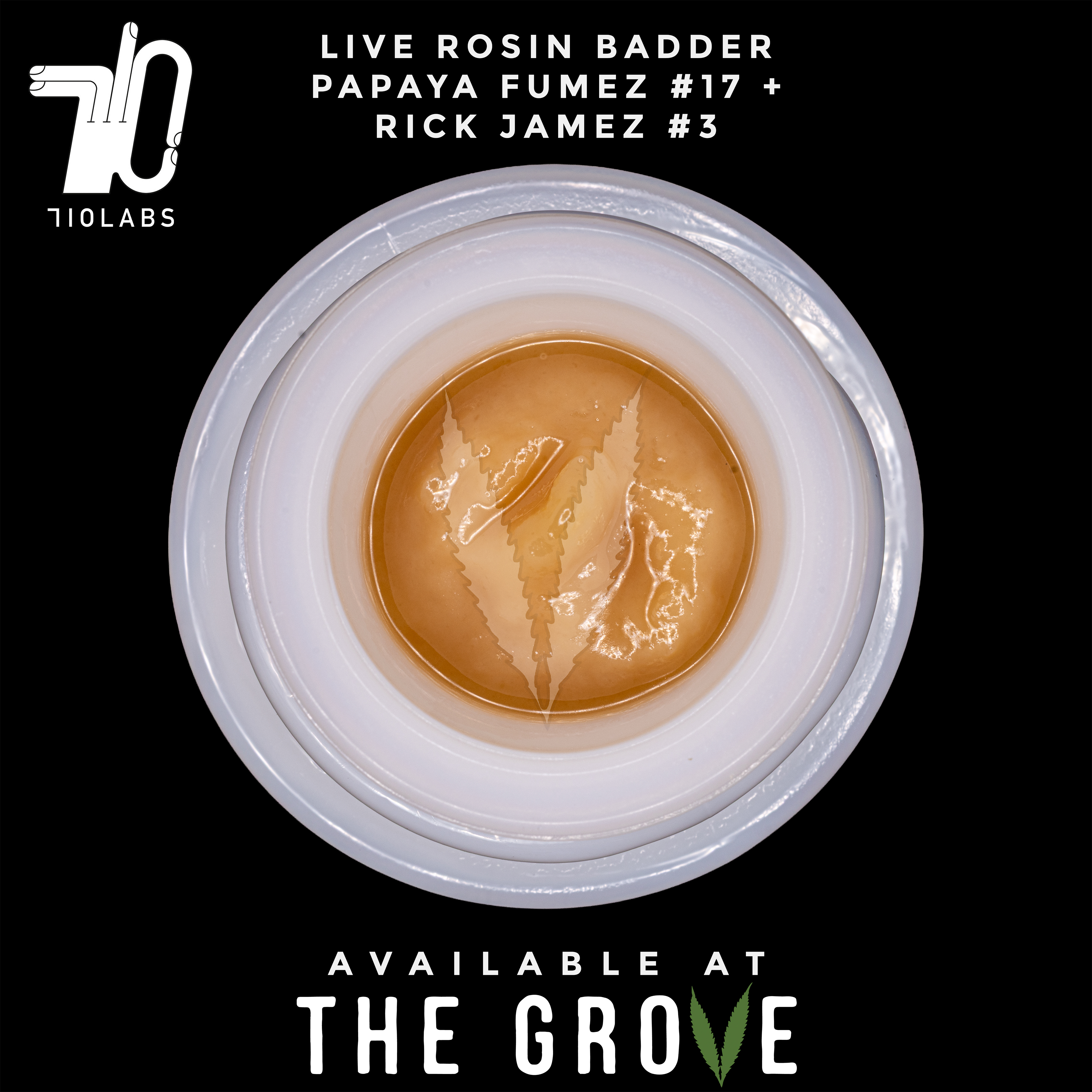 Photograph of product: 710 Labs | Rosin Badder - Papaya Fumez #17 + Rick Jamez #3