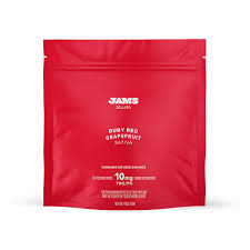 Photograph of product: JAMS Jellies Ruby Red Grapefruit 10 pack 10mg Oui'd