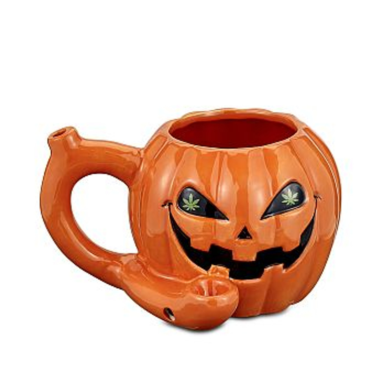 Photograph of product: LUVBUDS - MUG - JACK O'LANTERN - ORANGE