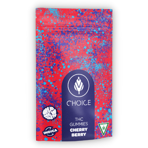 Photograph of product: Choice Cherry Berry Oui'd Soft Chews 200mg TH-oui