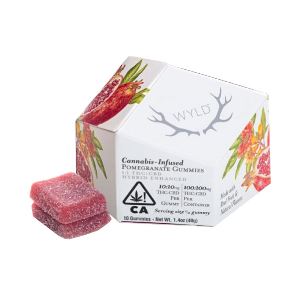 Photograph of product: *Promo* Wyld | Pomegranate 1:1 Gummies | 100mg