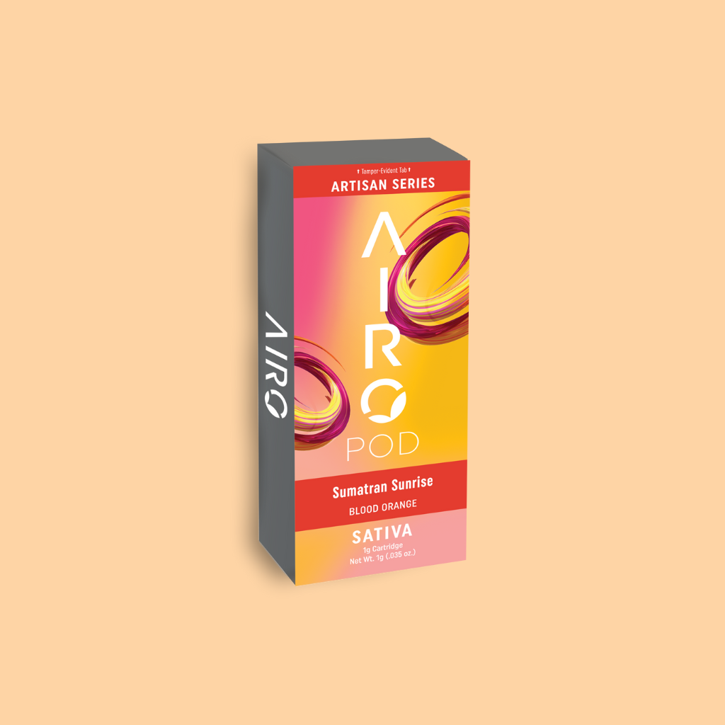 Photograph of product: Airo | Distillate Vape | Sumatran Sunrise 1g