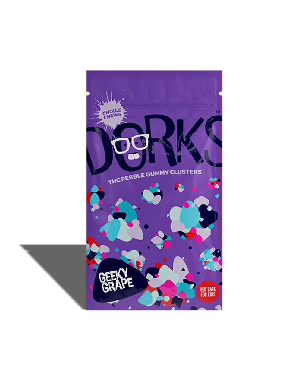 Photograph of product: Dorks Geeky Grape 200mg