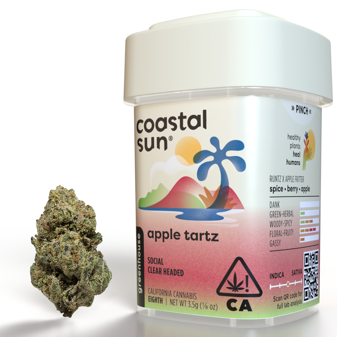 Photograph of product: Apple Tartz Greenhouse Flower 3.5g