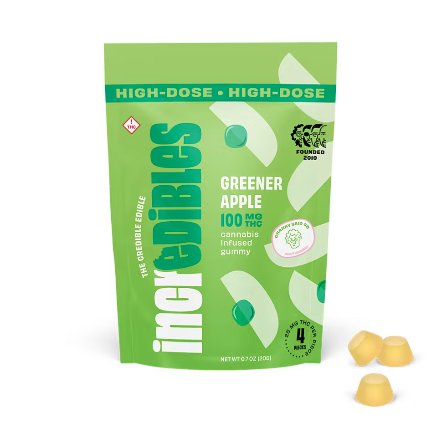 Photograph of product: Gummy Greener Apple [4pk] | 100mg
