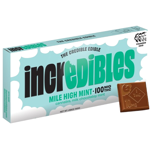 Photograph of product: Incredibles Bar Mile High Mint 100mg