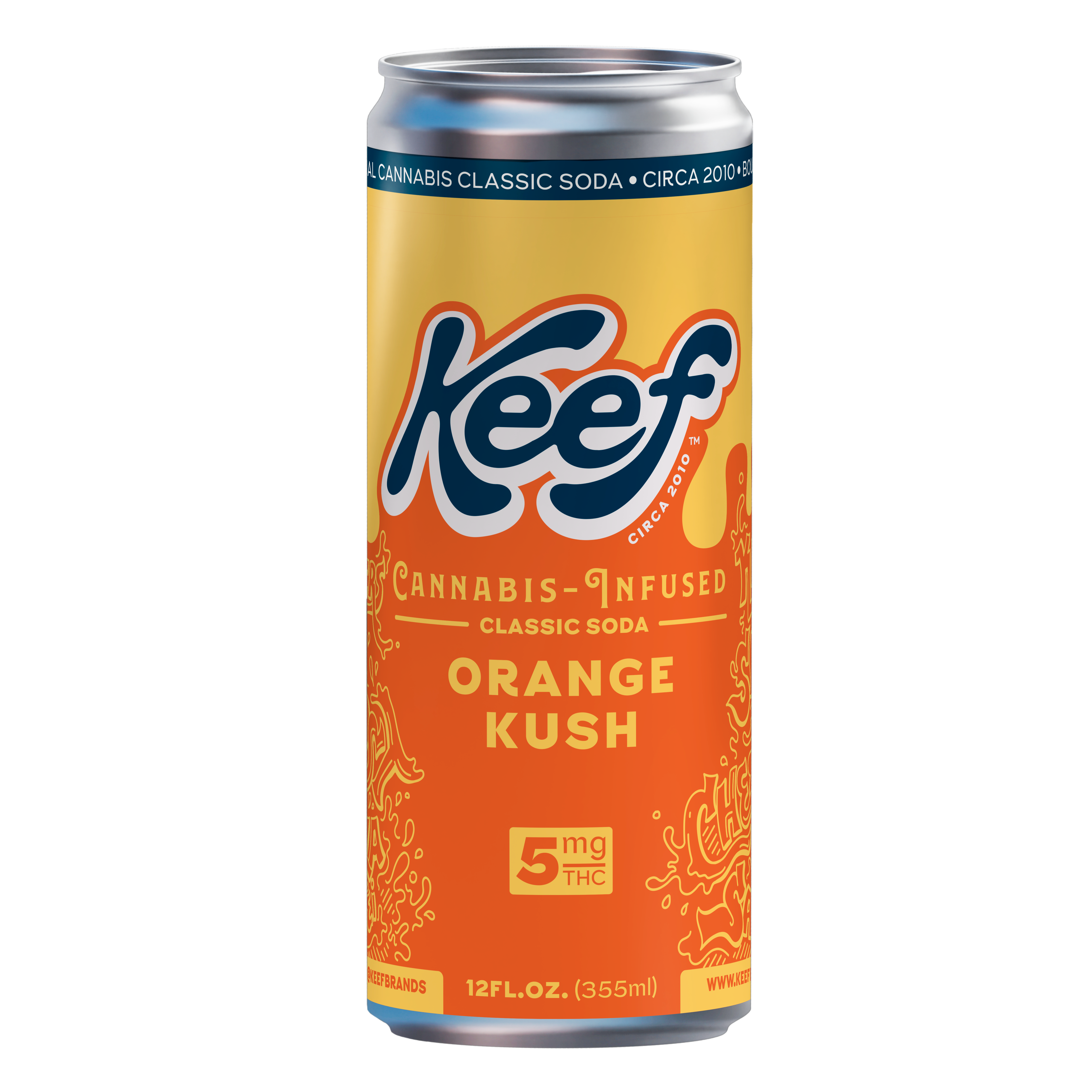 Photograph of product: Beverage | Orange Kush Soda | 5mg