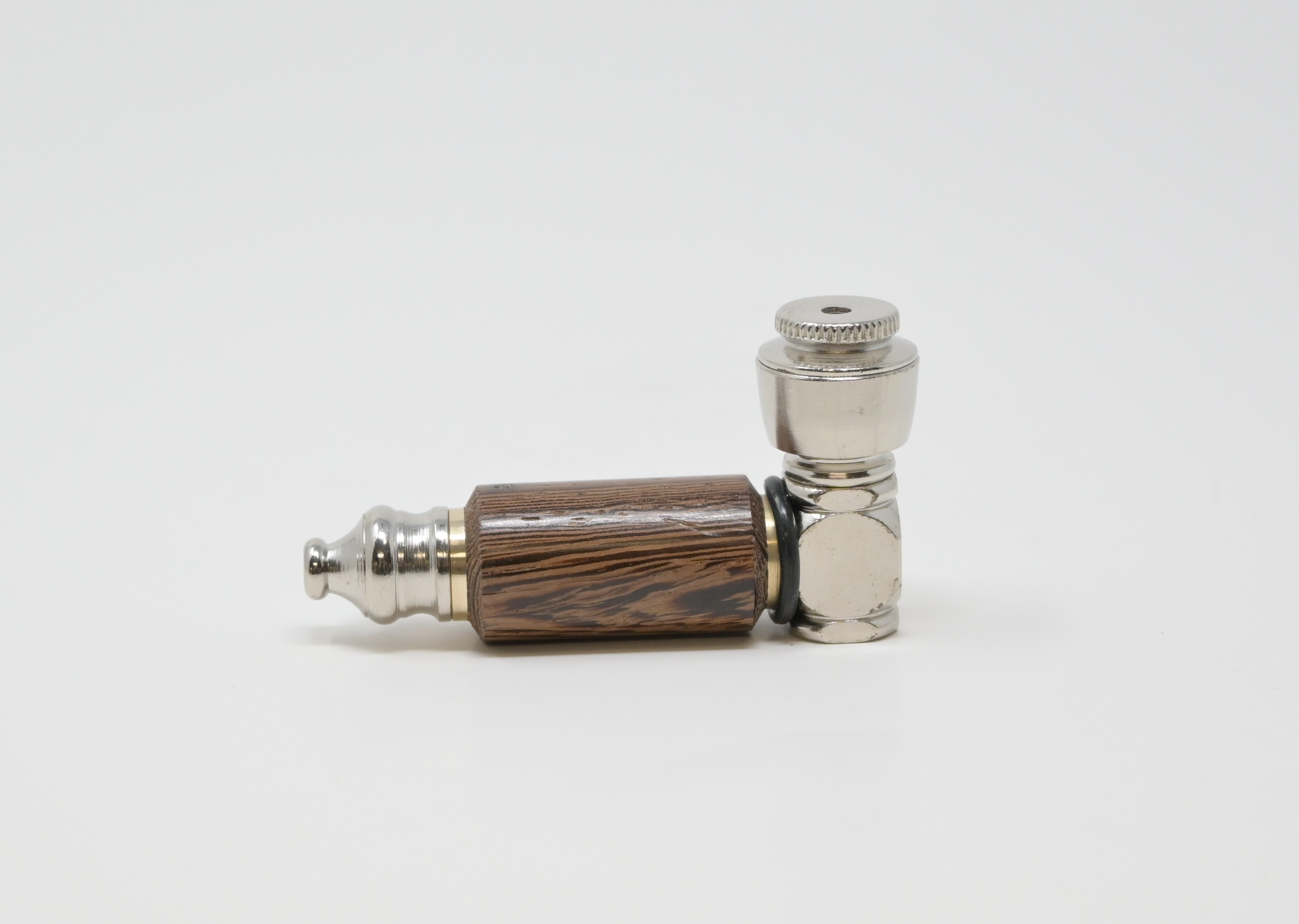 Photograph of product: Misc Merch | Wood & Stainless Steel Hand Pipe Small