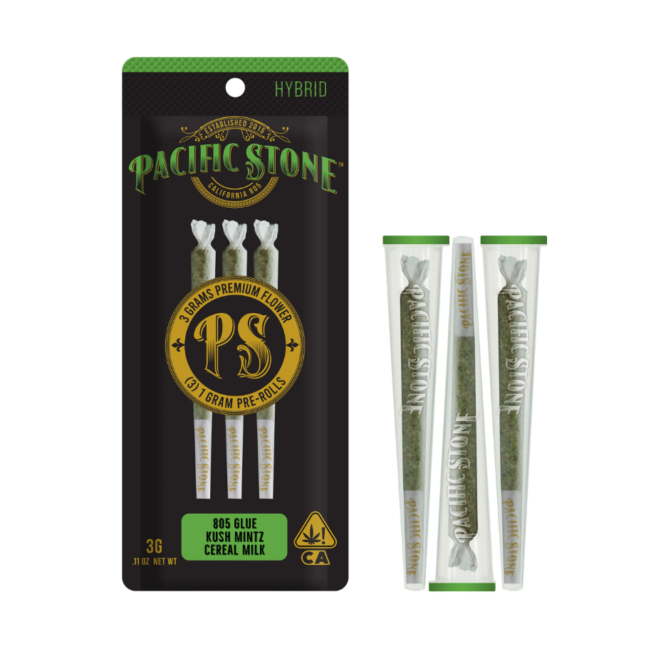 Photograph of Product: [Pacific Stone] Preroll Variety 3 Pack - 3g - Hybrid