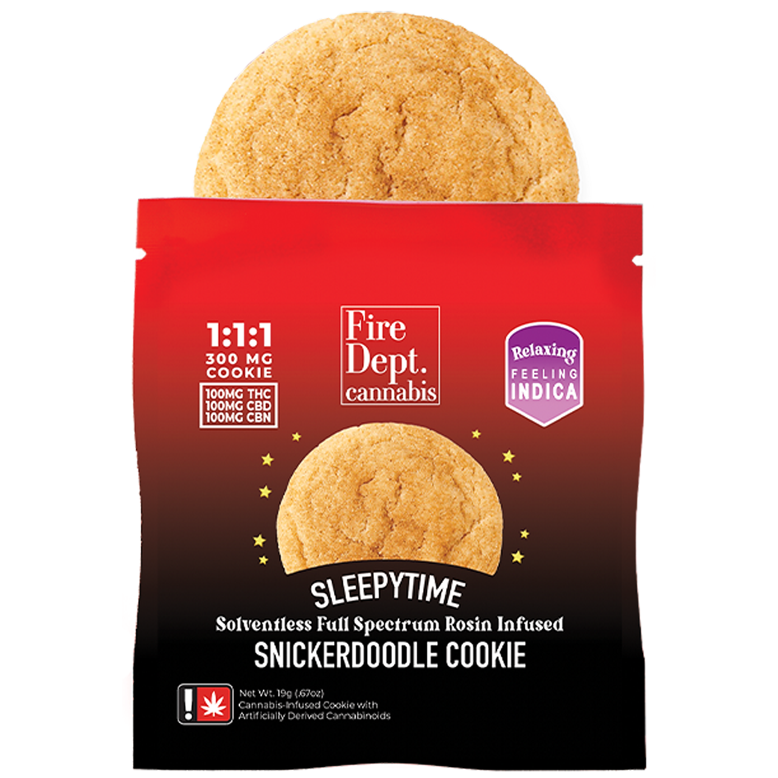 Photograph of product: Fire Dept - 1:1:1 CBN Snickerdoodle Oui'd Rosin Cookie 100mg
