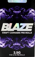 Photograph of product: BLAZE PINEAPPLE DONUTS 5PK PRE-ROLLS 3.5G