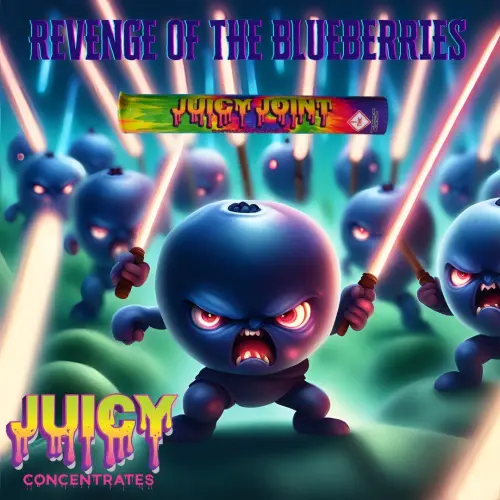Photograph of product: Juicy Infused Pre-Roll 1g - Revenge of the Blueberries (I)