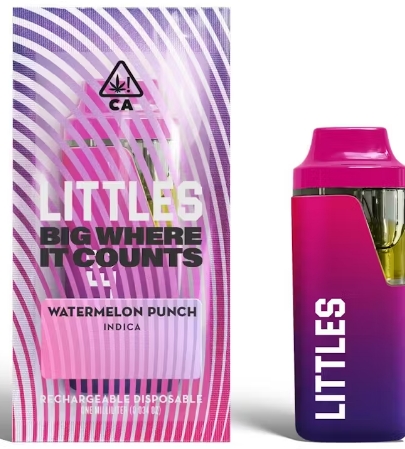 Photograph of product: Littles AIO Live Resin Vape | 1ml | Watermelon Punch