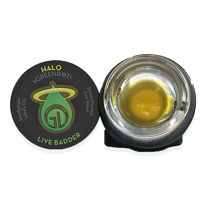 Photograph of product: Green Dot Live Badder Paradise Island Black Label