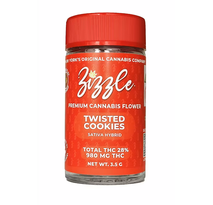 Photograph of product: Zizzle Flower Twisted Cookies 28.52% Hybrid 3.5g