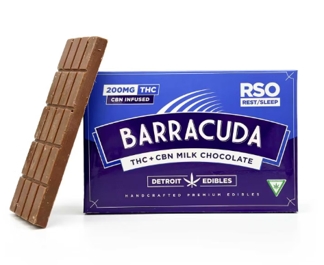Photograph of product: Barracuda Bar - RSO Rest Milk Chocolate  - 200mg : 50mg CBN