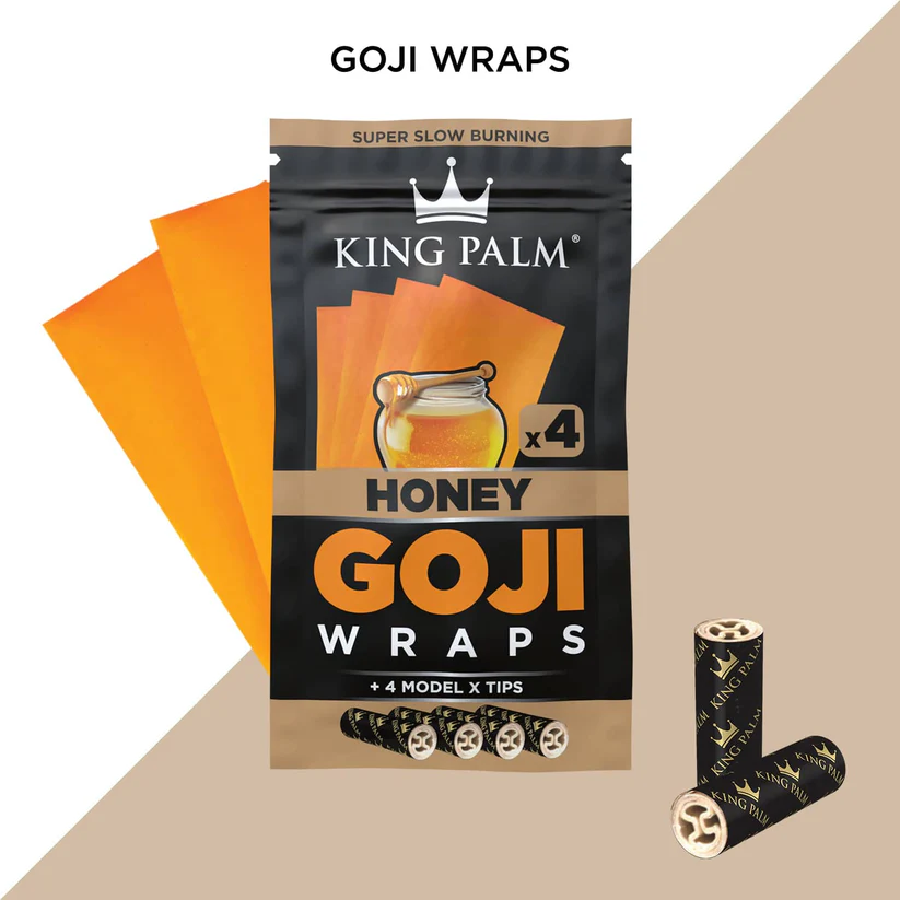 Photograph of product: King Palm Goji Wraps - Honey 4pk