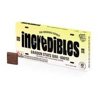 Photograph of product: Incredibles l Garden State Bar Chocolate l 100mg