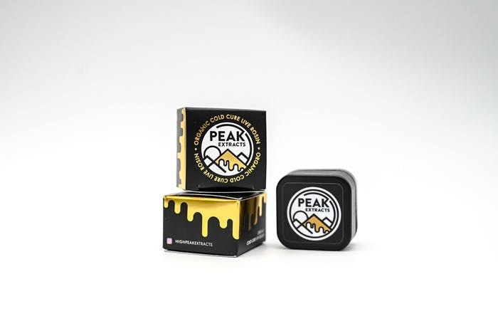Photograph of product: Peak Extracts 1g Cold Cure Live Rosin | VSOP