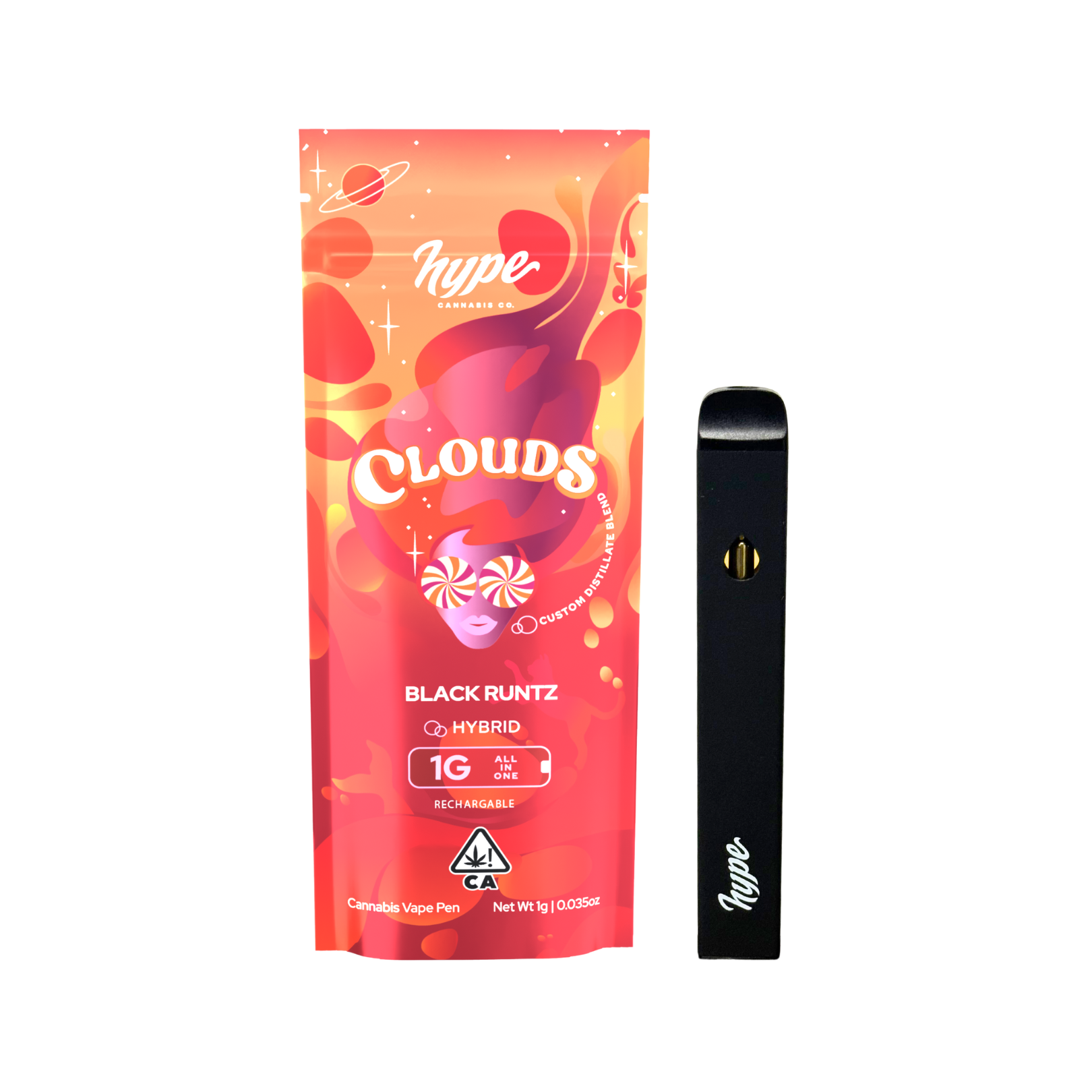Photograph of product: BLACK RUNTZ DISTILLATE BLEND ALL-IN-ONE